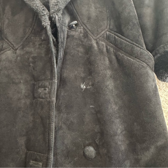 Vintage long suede jacket (genuine leather) - Picture 6 of 6